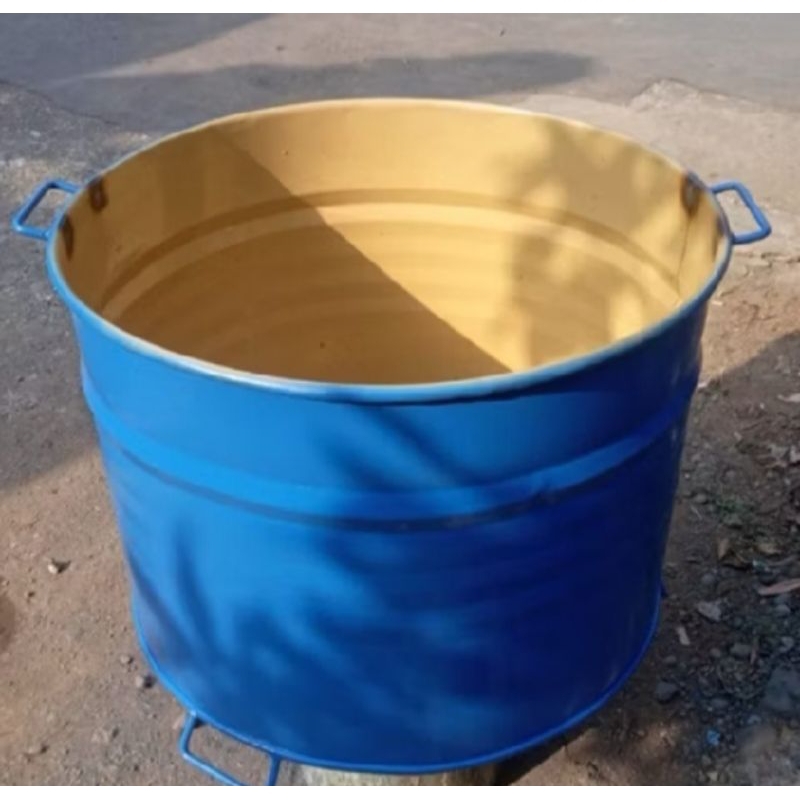 tong sampah besi 100 liter/tempat bakar sampah/tempat sampah besi