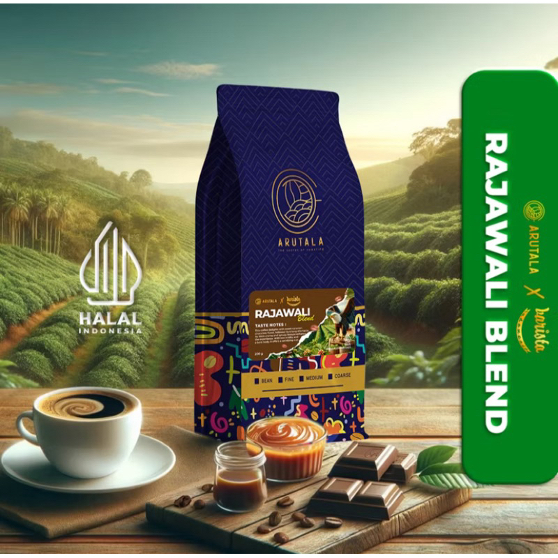 

Termurah kopi Arutala x barista Rajawali Blend 200 gram biji kopi