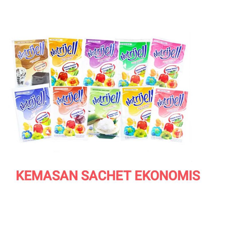 

Nutrijell Kemasan Sachet all varian 10g