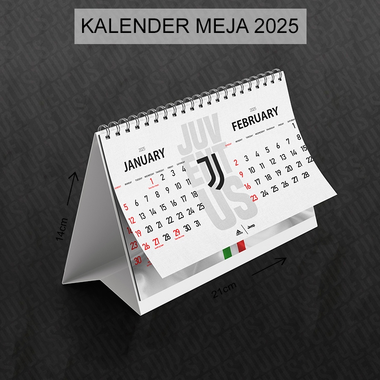 

Kalender 2025 Lengkap Kalender Meja Ukuran Kecil Motif Club Bola JUVENTUS #18