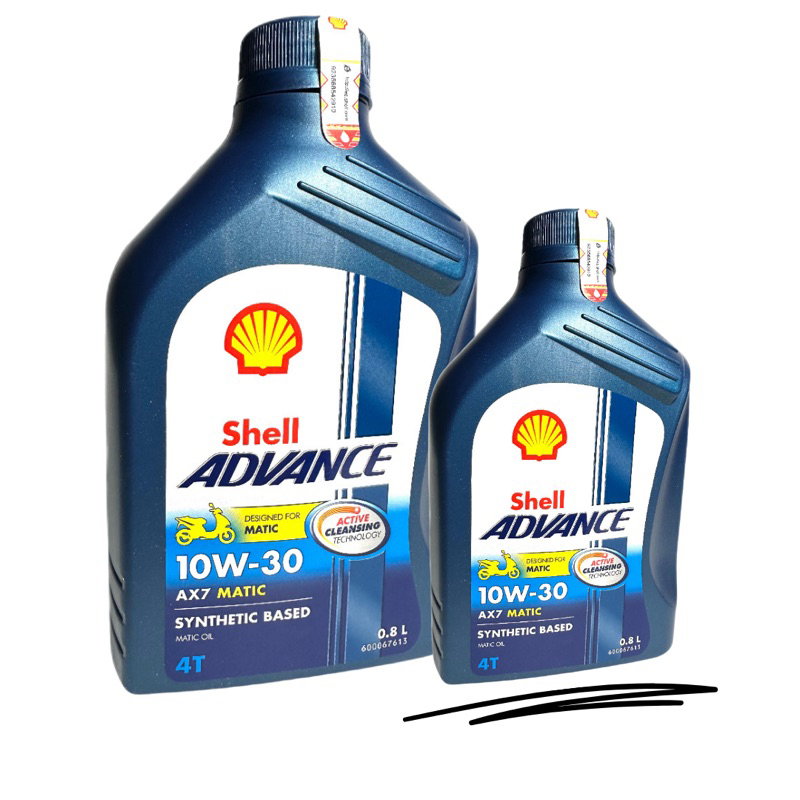 Oli Mesin Shell Ax7 Scooter 800ml Oli Mesin Motor Matic Shell Ax7 Scooter 800ml 10W-30 Synthetic Bas