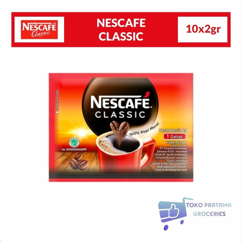 

NESCAFE CLASSIC 1 RENCENG 10x2g