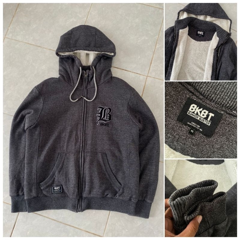 Hoodie Zipper Sherpa BKBT [ Second Original ]