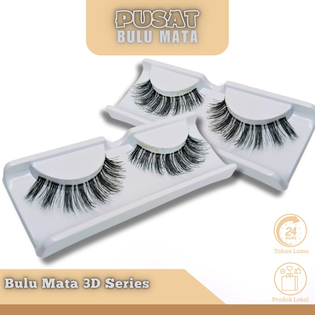 Bulu Mata Palsu 3D Lentik Tebal