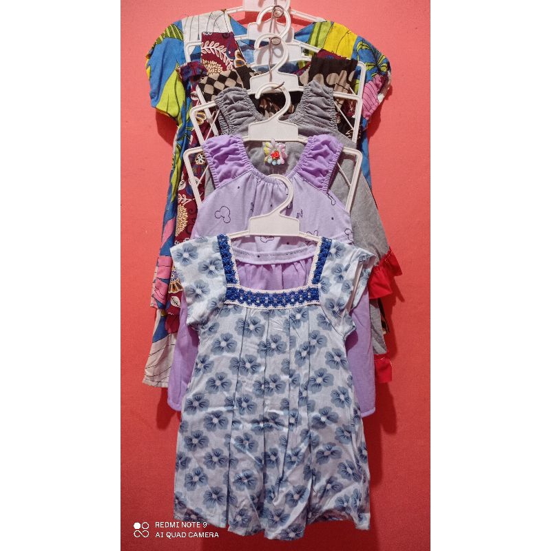 Daster sambung bayi perempuan /Dress bayi perempuan motif /dress set bayi / dress bayi karakter