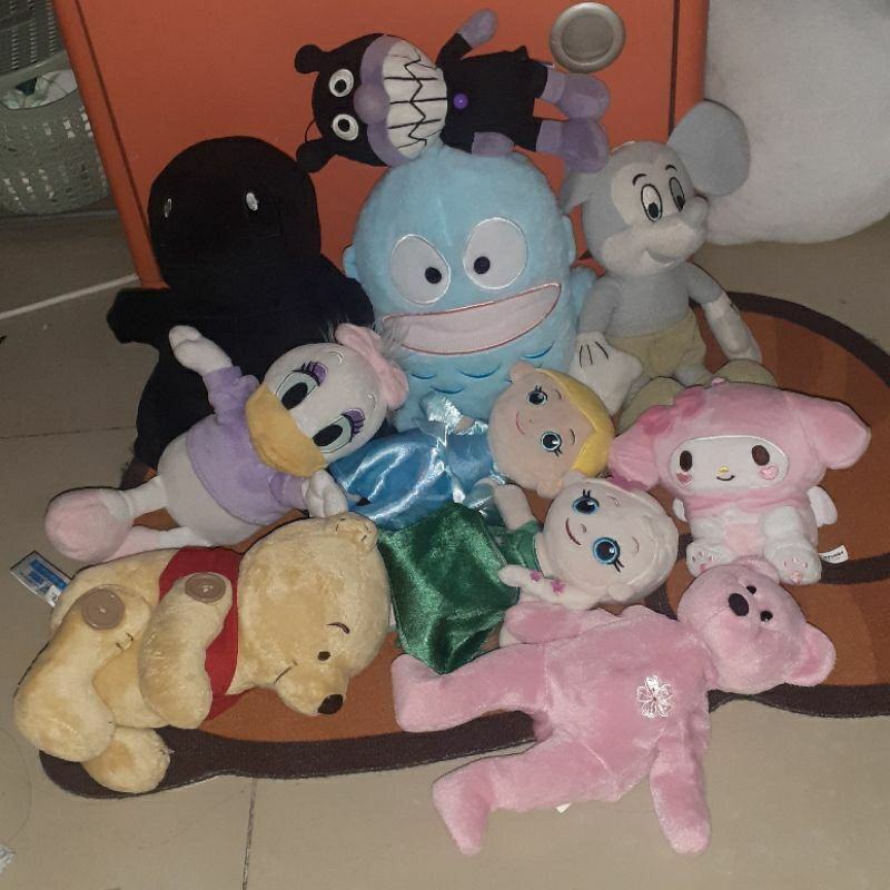 PL Campur Ganci Boneka My Melody Hangyodon Pokemon squirtle hitam penjahat teman Anpanman Baikinman 