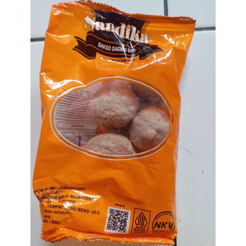 

SANDIKA bakso daging sapi kombinasi ayam isi 5pcs