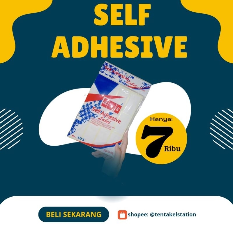 

Self Adhesive Labels AKS 1 PACK isi 10 lembar