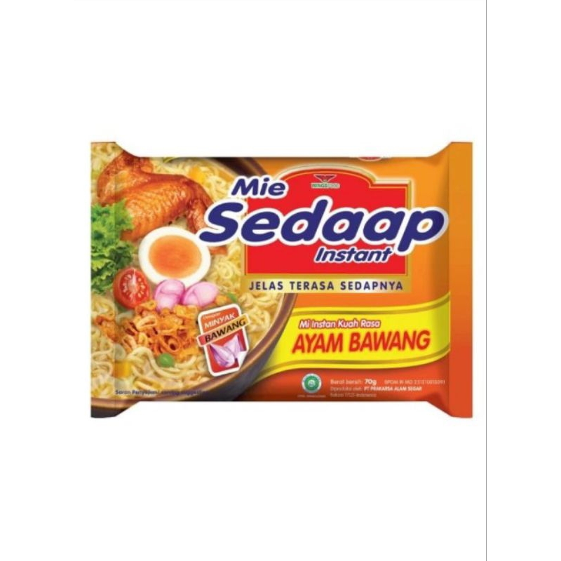

Sedaap Mie Instant Ayam Bawang Pack 70 gram