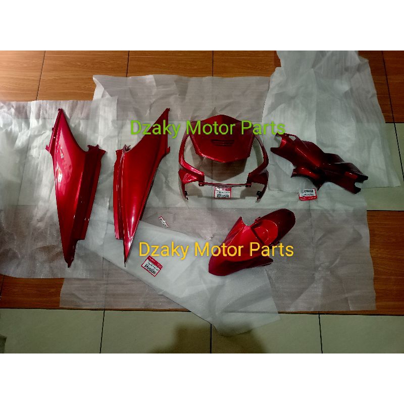 Cover Body Bodi Honda Beat Karbu Merah Original AHM
