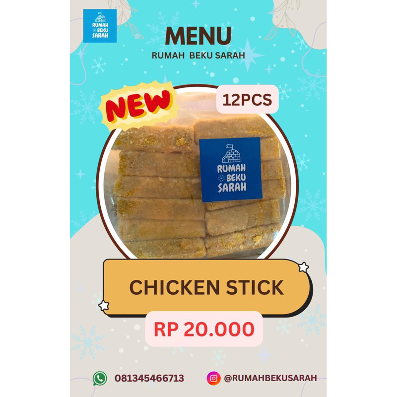 

Rumah Beku Sarah Chicken Stick 12PCS