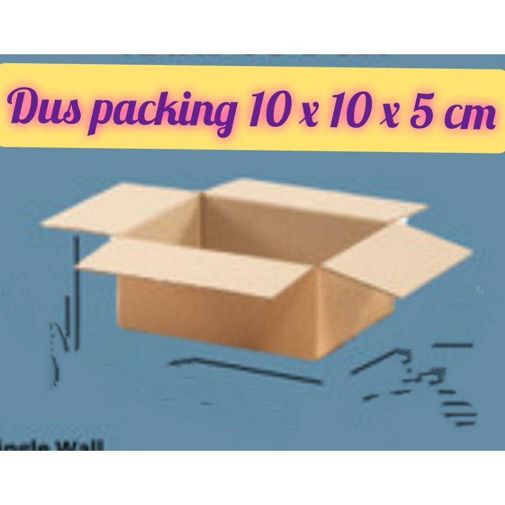 

Kardus Box Karton Polos 10x10x5 cm c flude 4mm BARU