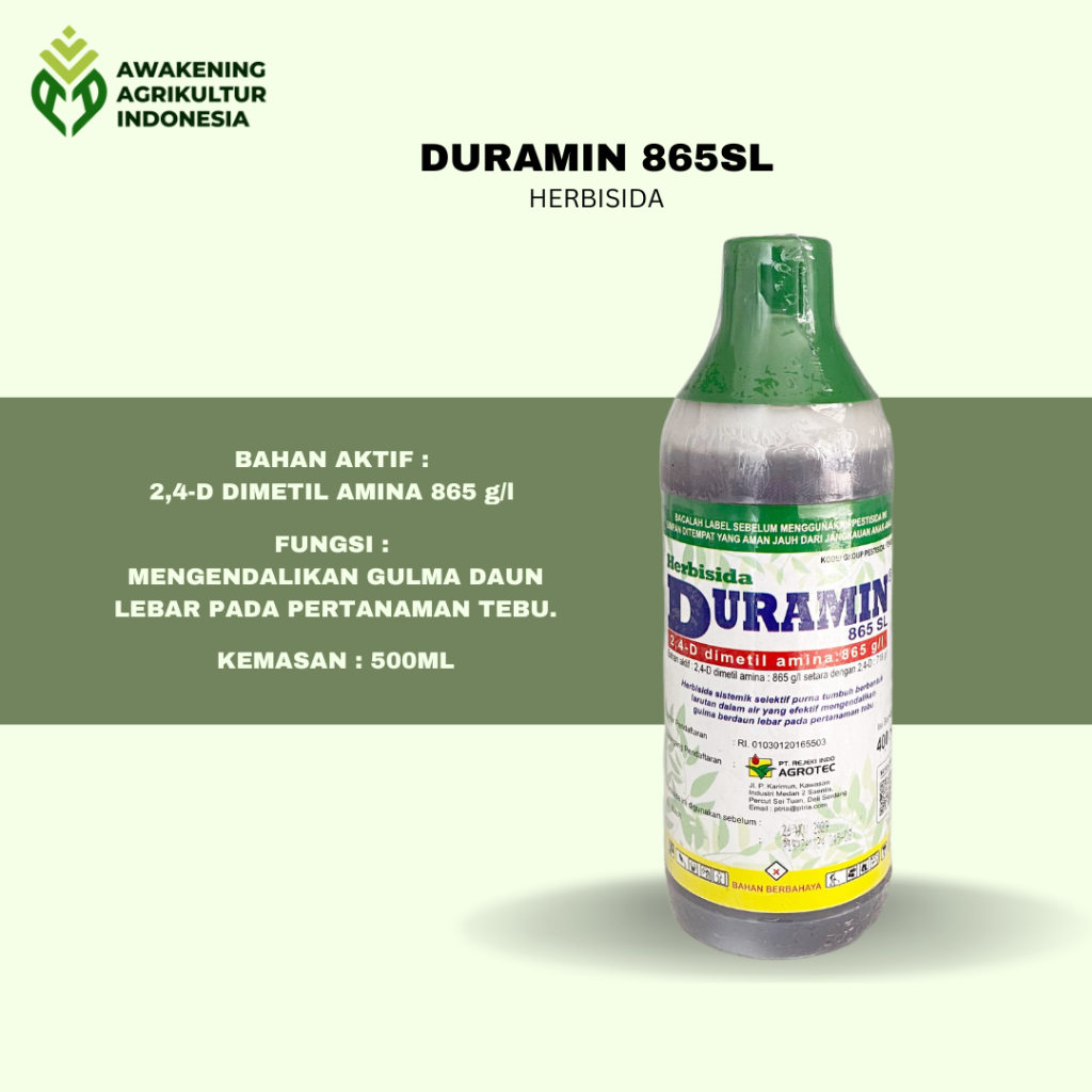 DURAMIN 865SL 400ML HERBISIDA SISTEMIK SELEKTIF