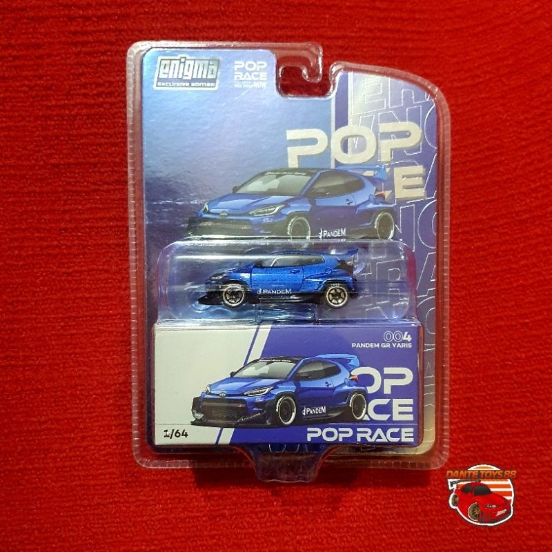 POP RACE Toyota GR Yaris Metallic Blue Biru Blister SEGEL