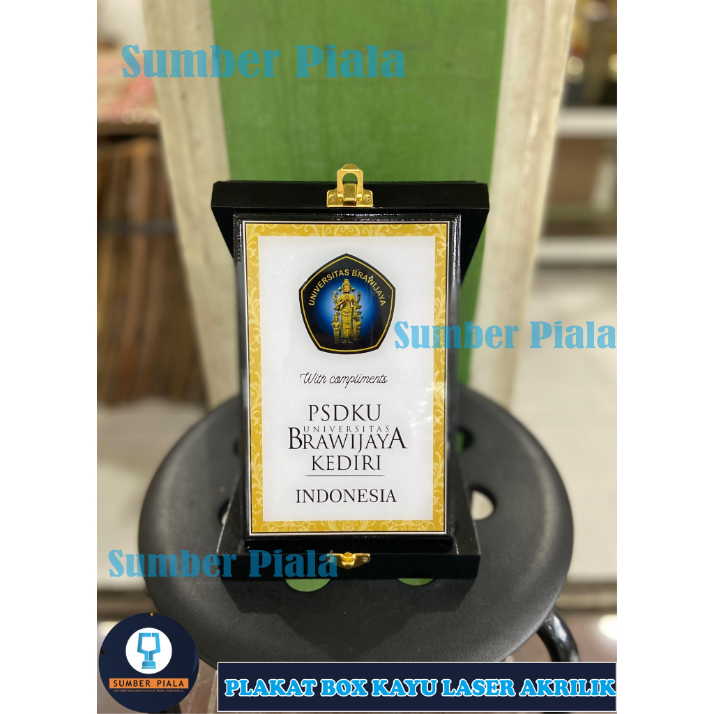 PLAKAT BOX KAYU LASER AKRILIK