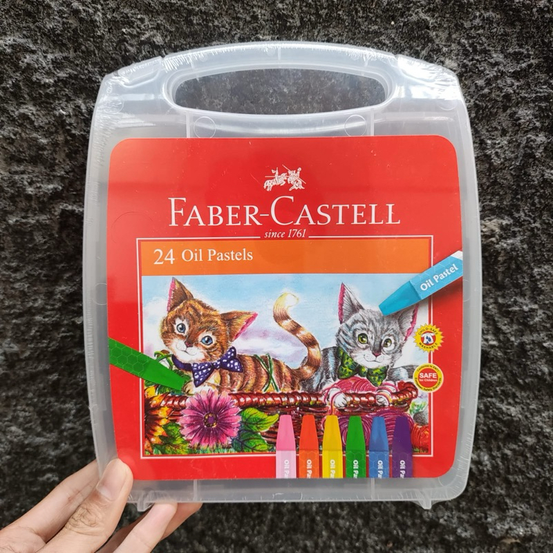 

Crayon/ krayon Hexagonal plastic case 24 warna FABER CASTELL