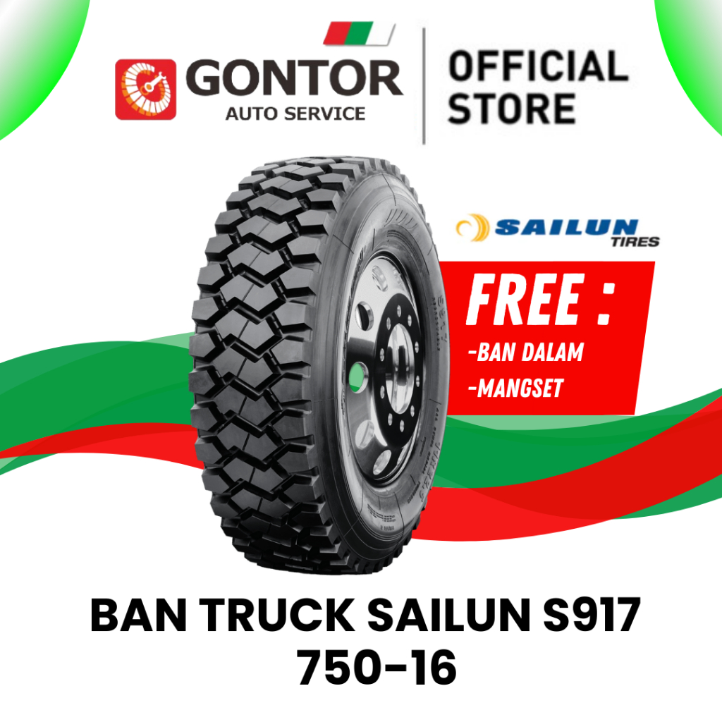 Ban Mobil Truk SAILUN Ring 16 Sailun S917 750 R16 Ban Mobil Trek Kawat Baru Tahan Lama - Gontor Auto