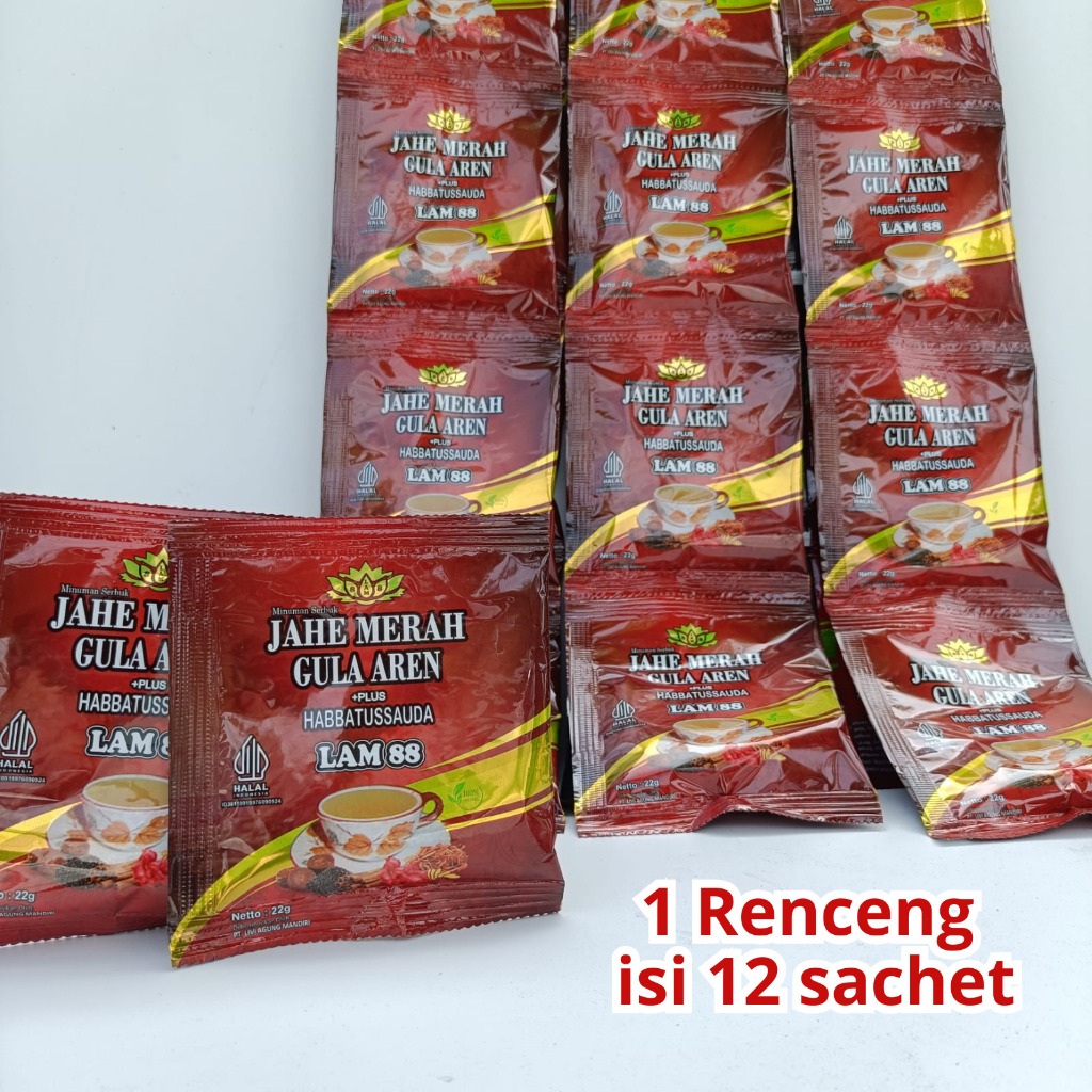 

Jahe Merah Gula Aren Kemasan 1 Renceng - isi 12 Pcs Terbaru