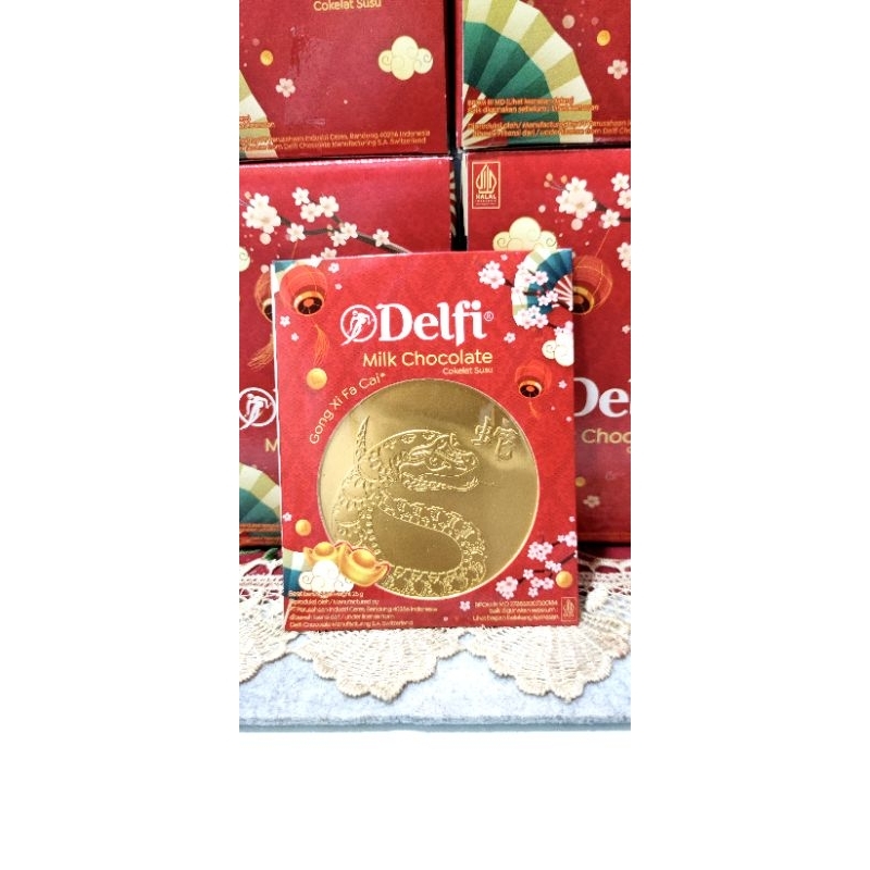 

Delfi Big Coin Milk Chocolate Angpao Imlek Snake Year - Coklat 25gr