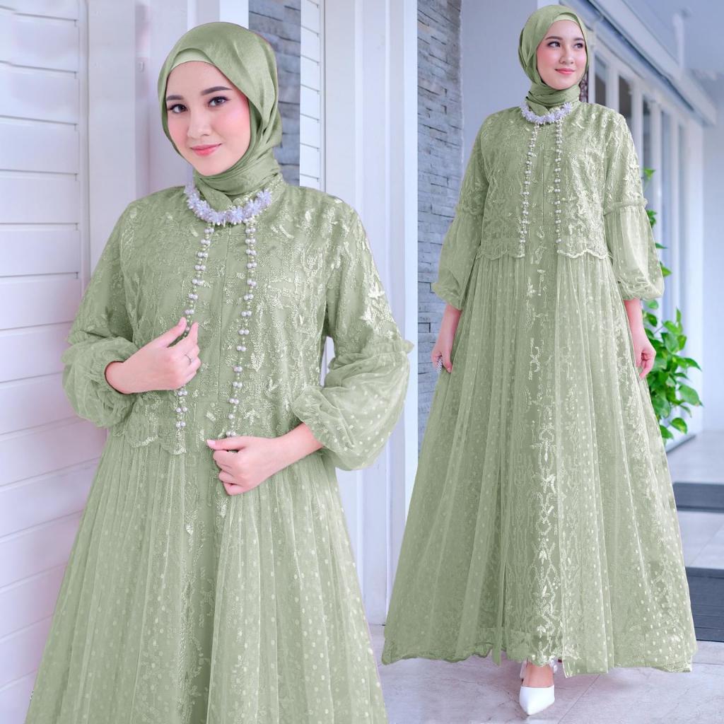 Termurah Maxi Efika (M-Xxl) Gamis Lebaran Gamis Murah Gamis Pesta Gamis Kondangan Gamis Busui Dress