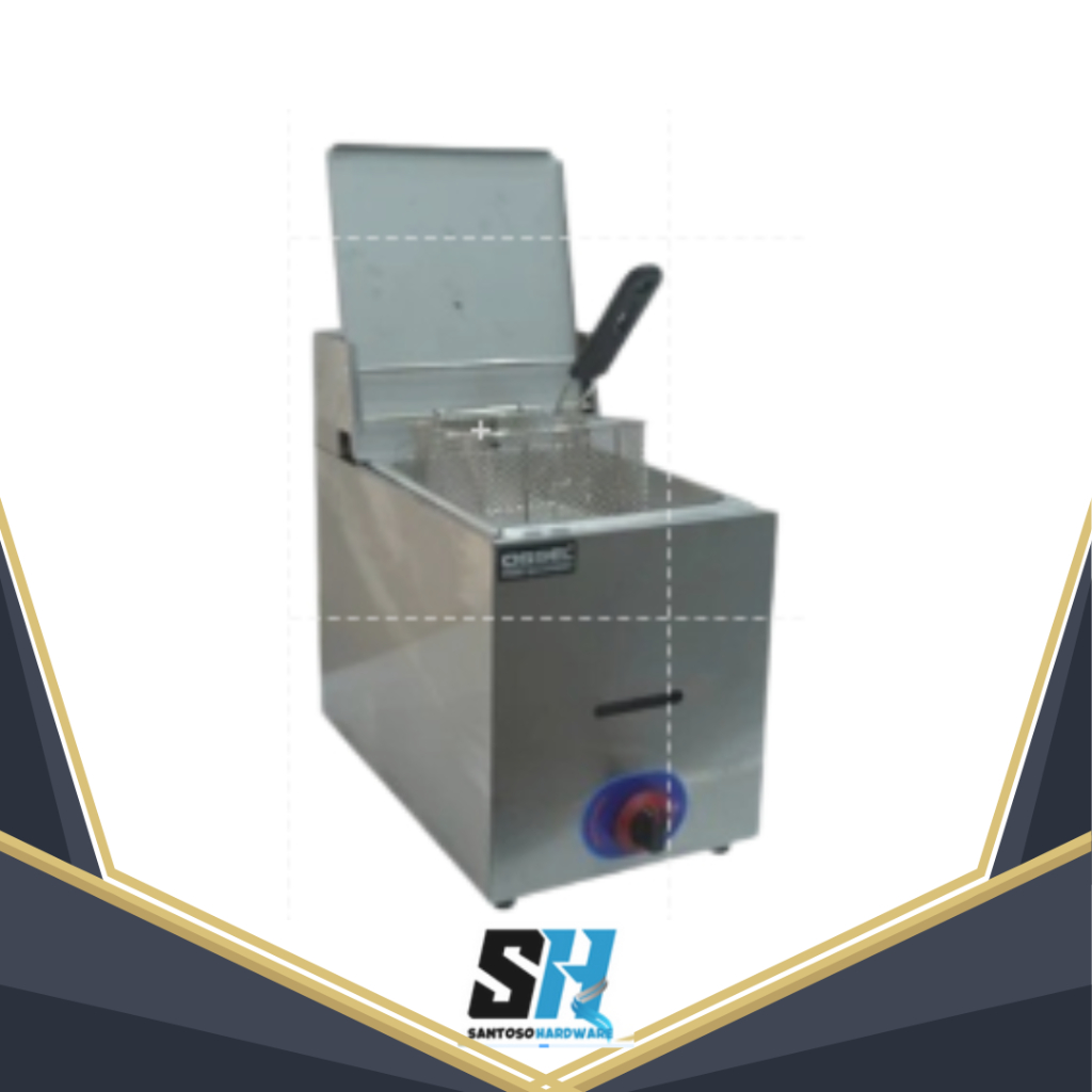 Gas Fryer Tangki Penggorengan Kentang Gas Deep Fryer PEnggorengan Gas LPG ET-RZL-1 5,5 liter ossel