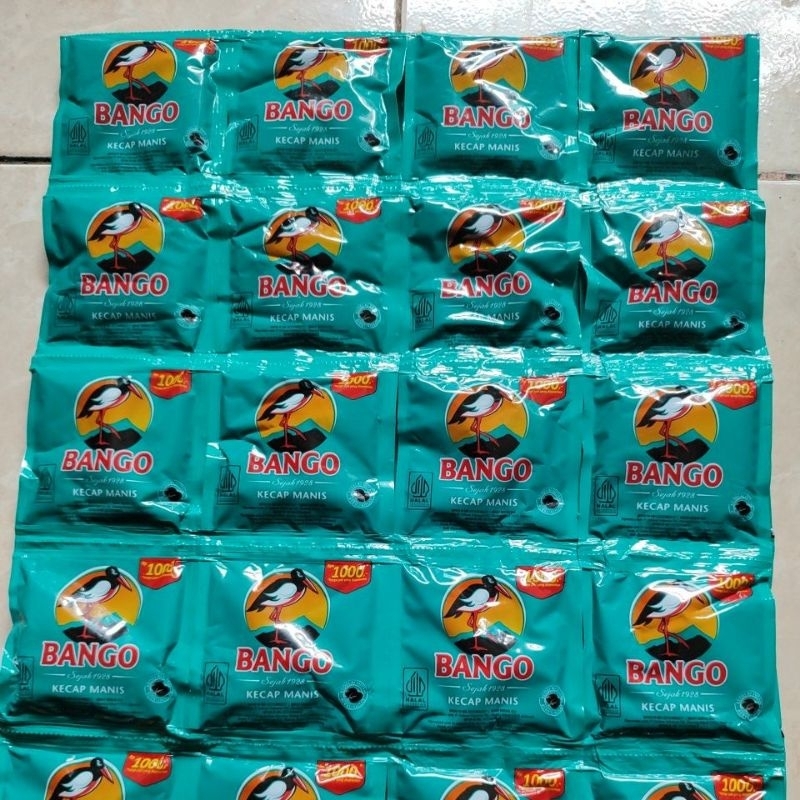 

Kecap Bango Kemasan 1000 1 Renceng 12 Sachet / Kecap Manis / Pelengkap Masakan