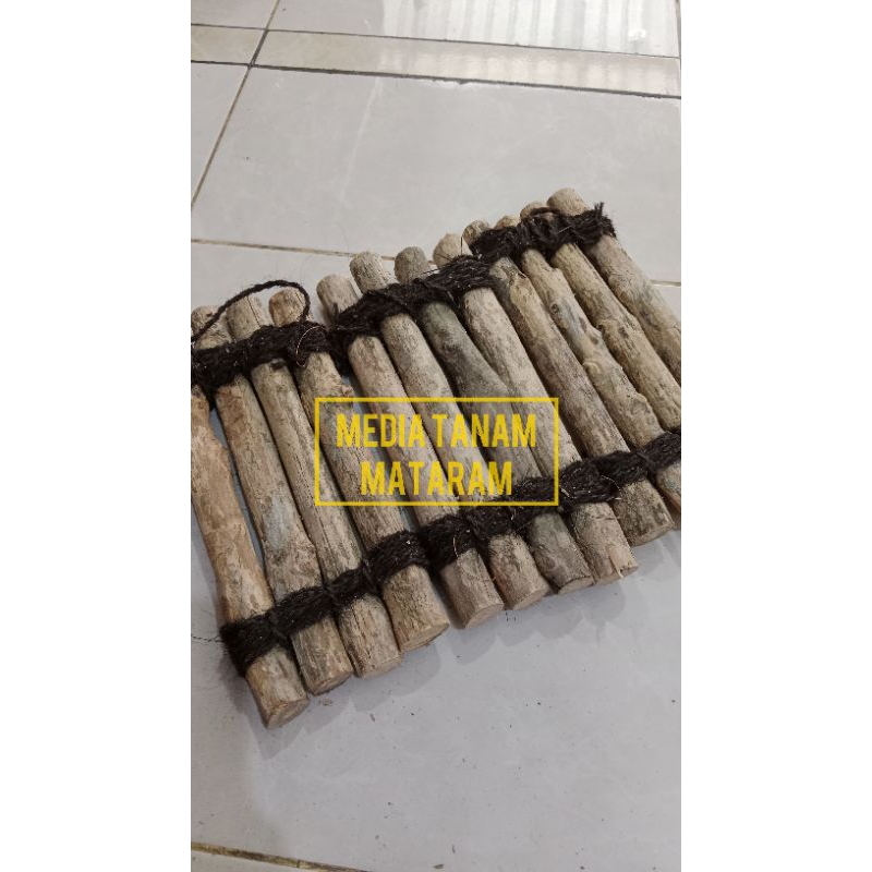 Papan Kayu Kopi Tempel Media Anggrek | Stick Kayu Kopi Untuk Anggrek