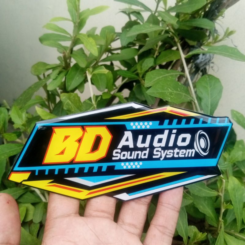 CUSTOM Emblem Resin Logo Sound