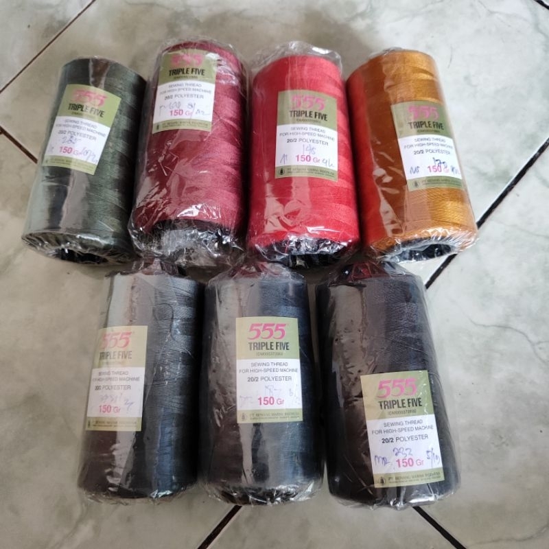 BENANG JAHIT 555 SPUN POLYESTER//MASTERPIECE//STAR ELEPHANT// PANJANG 5000 YARD