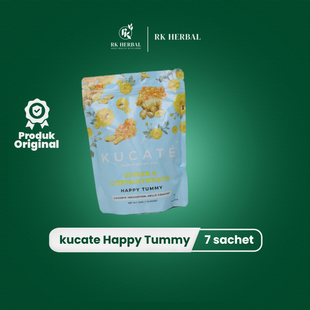 

kucate Happy Tummy - Tea Kesehatan Dengan ekstak bunga chrysanthemum 7 sache