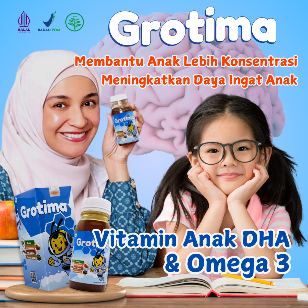 Vitamin Anak DHA / Vitamin Otak Anak Pintar / Vitamin Kecerdasan Otak Anak / Madu Antariksa original