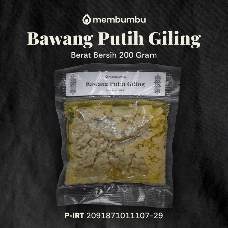 

KEMASAN REFILL BAWANG PUTIH IRIS / CINCANG / GILING