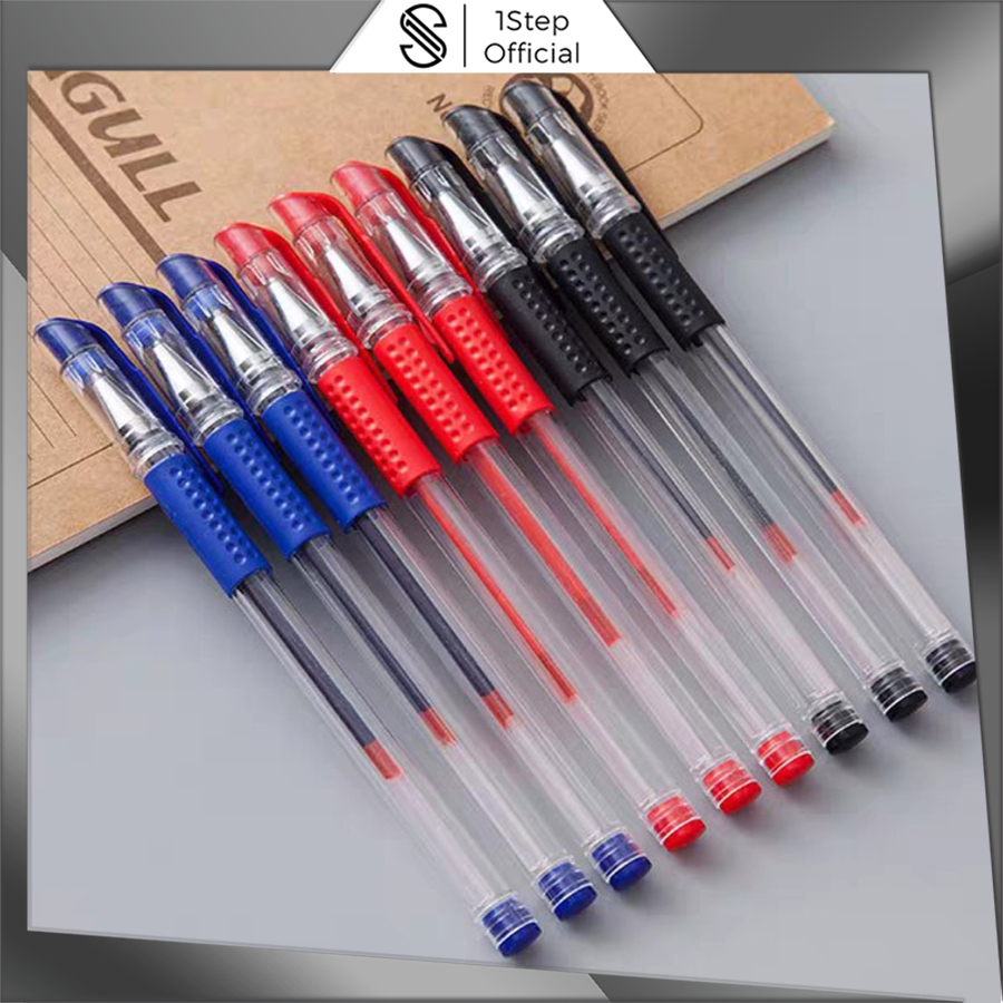 

1step Pena Gel 0.55mm Standard Pulpen tinta cair Alat Tulis Sekolah Kantor Pen Warna Warni Pena Ujung Lancip ATK Murah Import R047 R170