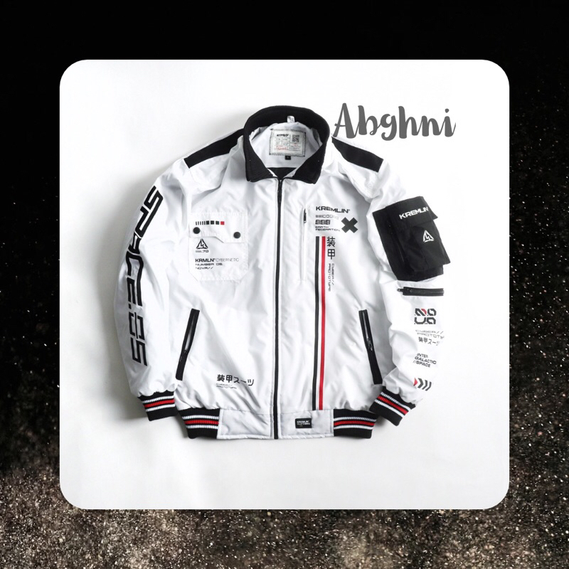 [NWT] Kremlin Bomber Jacket Space Putih Nova Size L