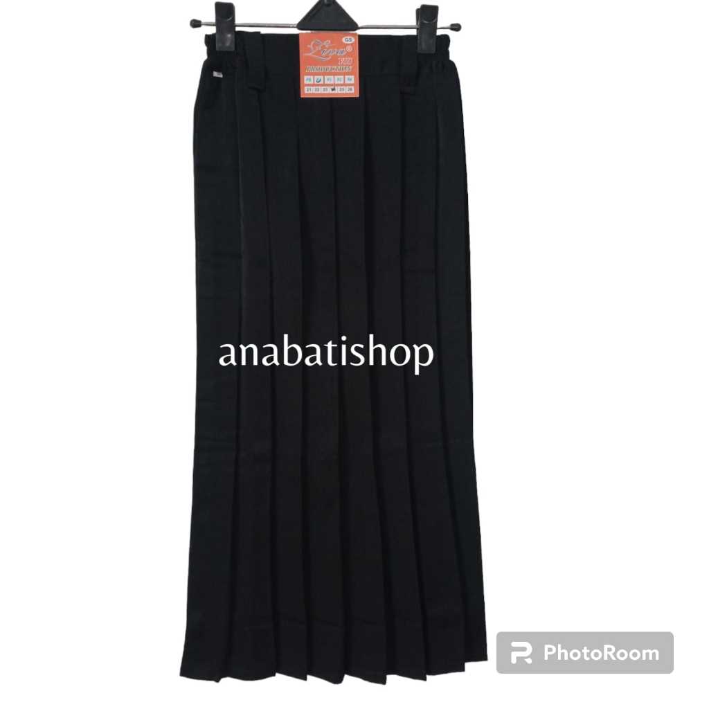 Seragam Sekolah SD Rok Panjang Sekolah SD Perempuan Rok Panjang Rempel Lipit Merah Coklat Hitam Puti