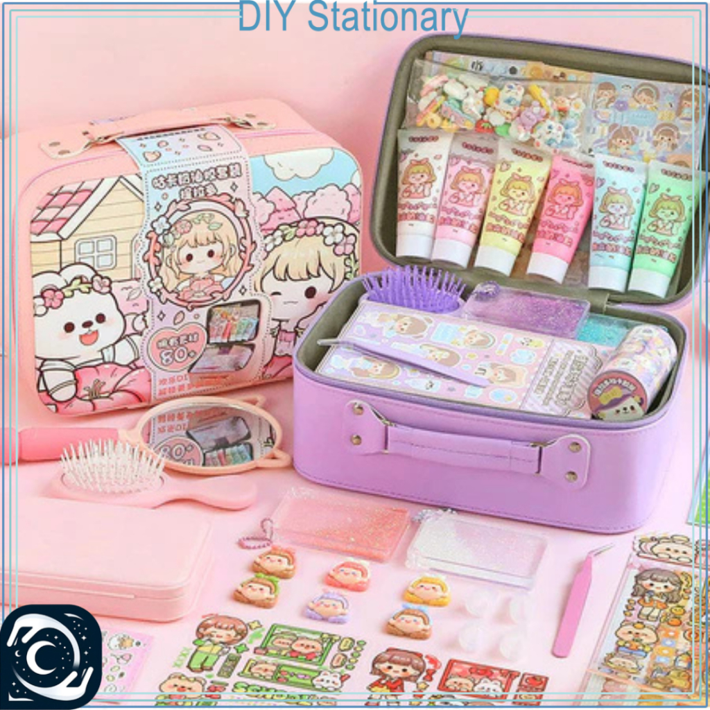 

Set Box Glue Stiker Bag DIY Handmade Cartoon Lucu Birthday Gift TLD155