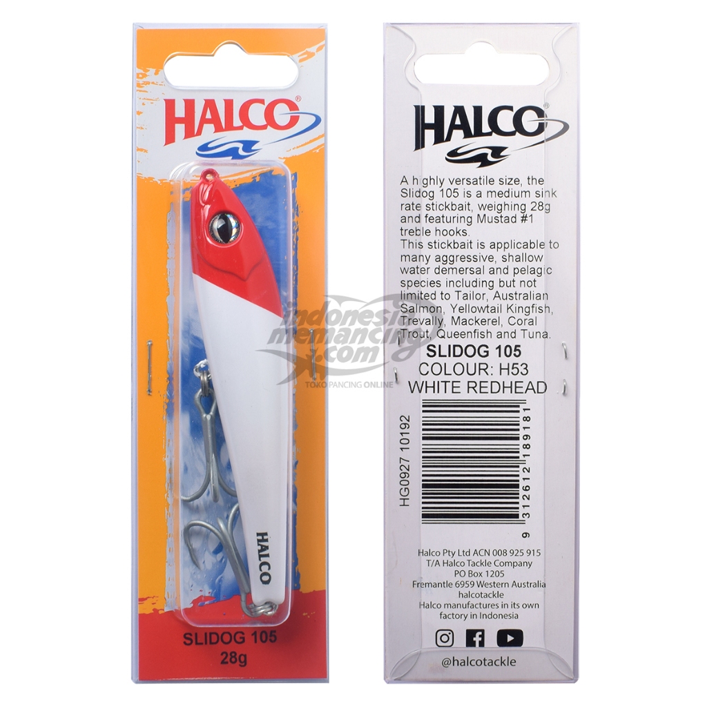 Umpan Mancing Popping Halco Slidog 105mm Indonesia memancing