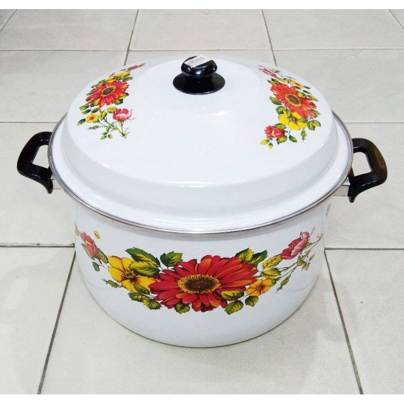 PANCI ENAMEL STOCK POT 40 CM / PANCI ENAMEL MOTIF - MASPION
