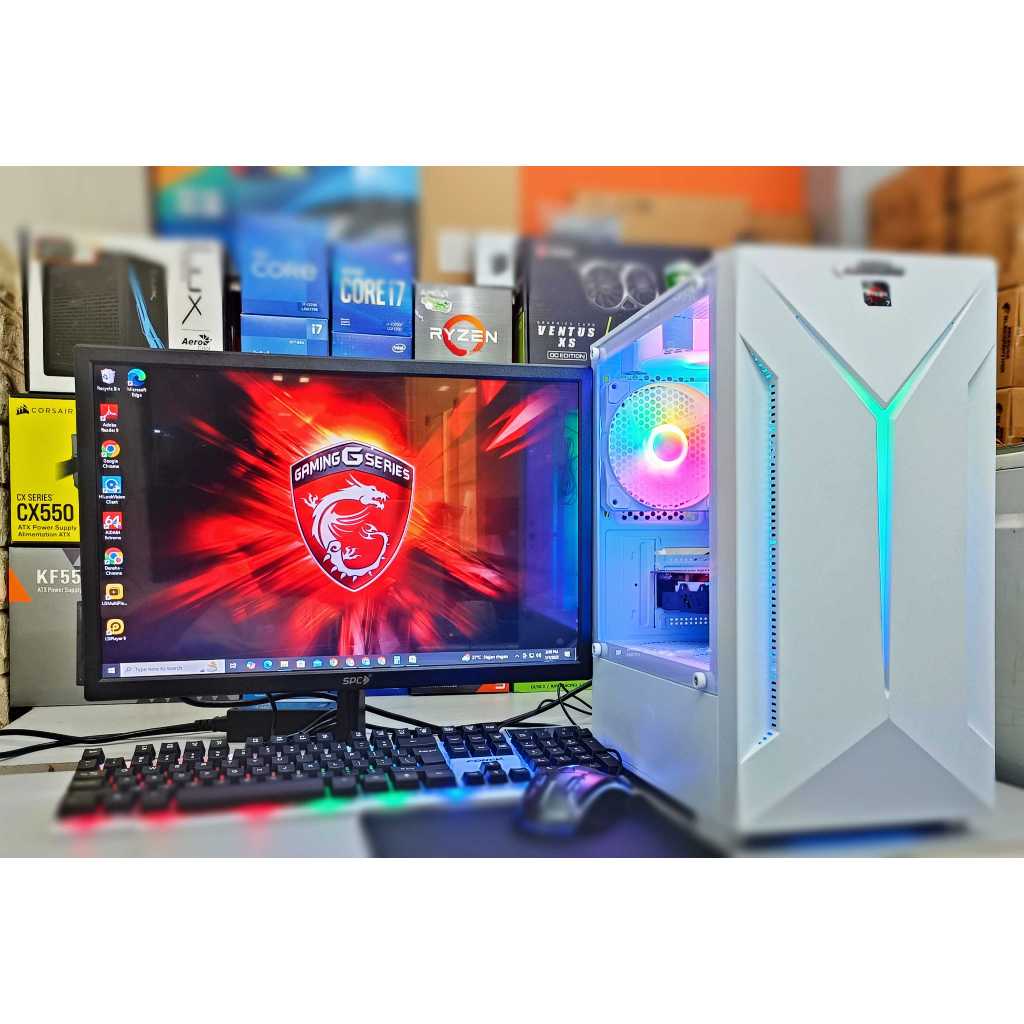 1set PC Ryzen 3 + ssd + hdd + monitor