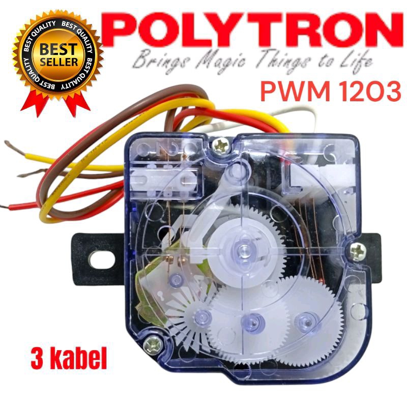 Timer wash mesin cuci Polytron PWM1203 PWM1369 Timer pencuci mesin cuci Polytron 2 tabung