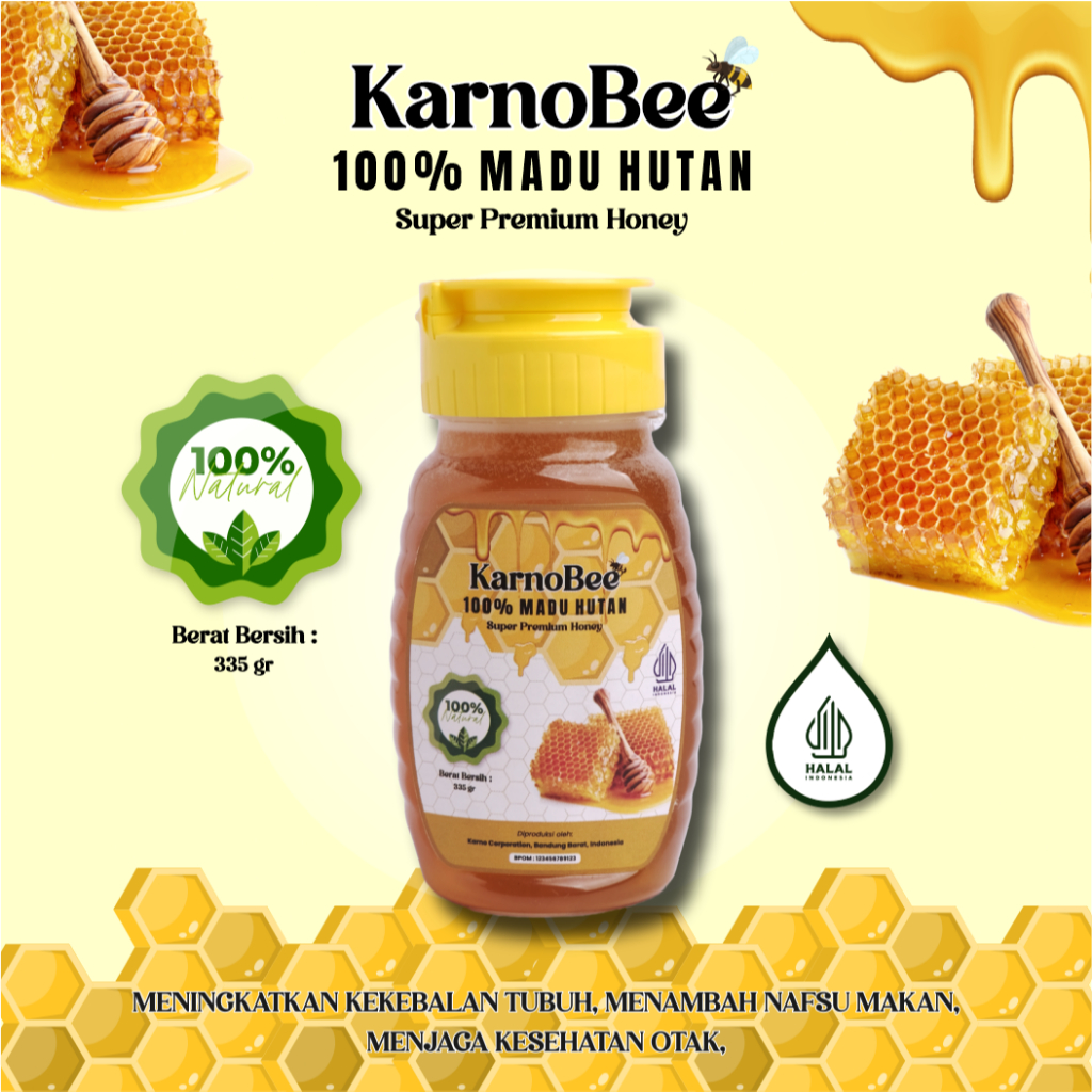 

Madu Hutan Lampung Asli Murni Grade A 100% Alami Pure Natural