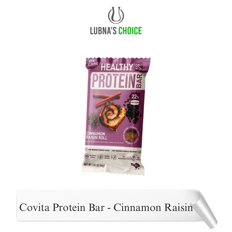 

Covita Protein Bar - Cinnamon Raisin Roll