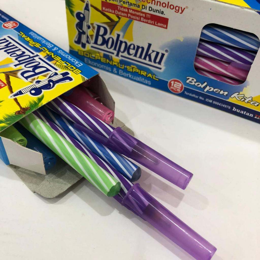 

pulpen spiral bolpenku satuan (1pcs) / pena / ballpen spiral / pulpen motif lilin spiral