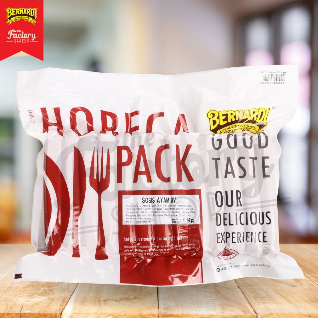 

Bernardi Horeca Pack Sosis Ayam Sosis Sapi Beef Sausage Chicken Sausage 1 kg
