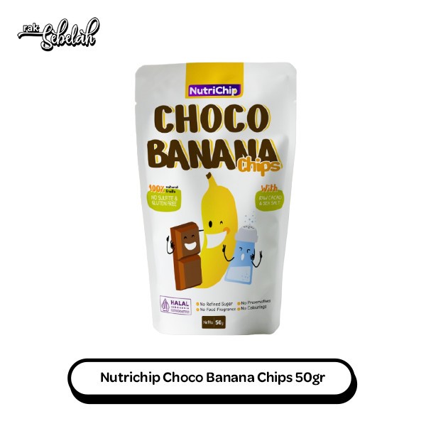 

Nutrichip Choco Banana Fruit Chips 50gr Kripik Buah Pisang Gluten Free