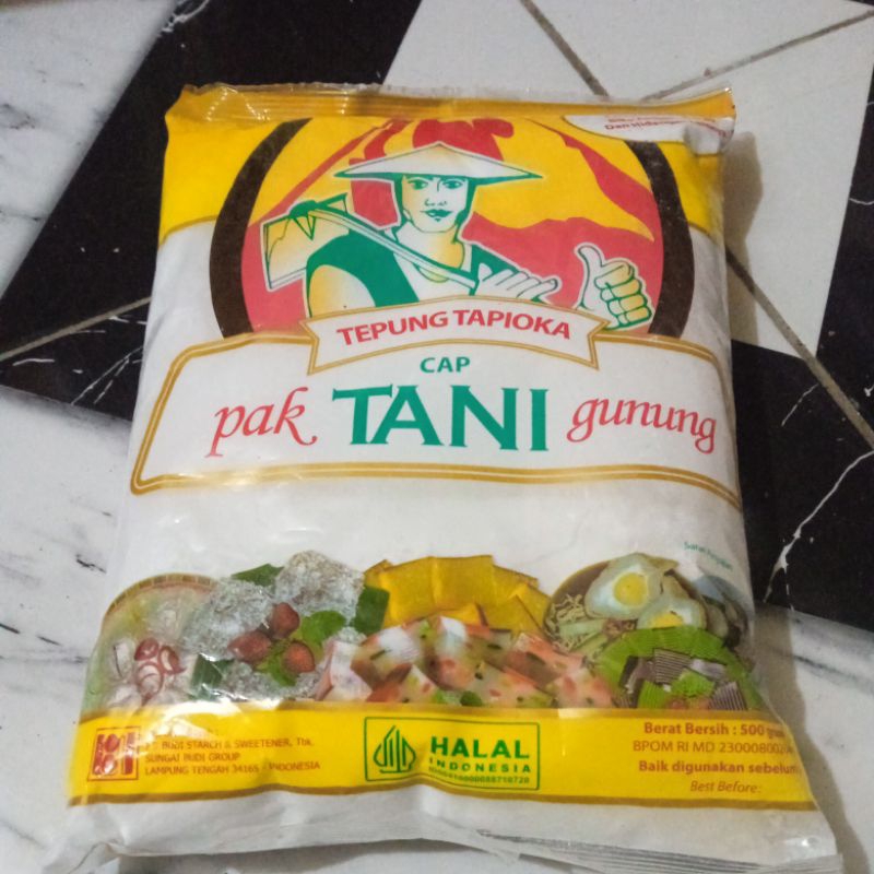 

Tepung tapioka pak tani 500gr
