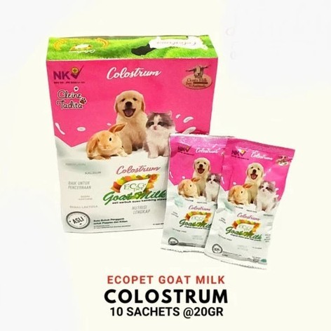 

Colostrum goat milk 1 box isi 10 sachet 20gr - ecopet colostrum - colostrum ecopet susu kambing