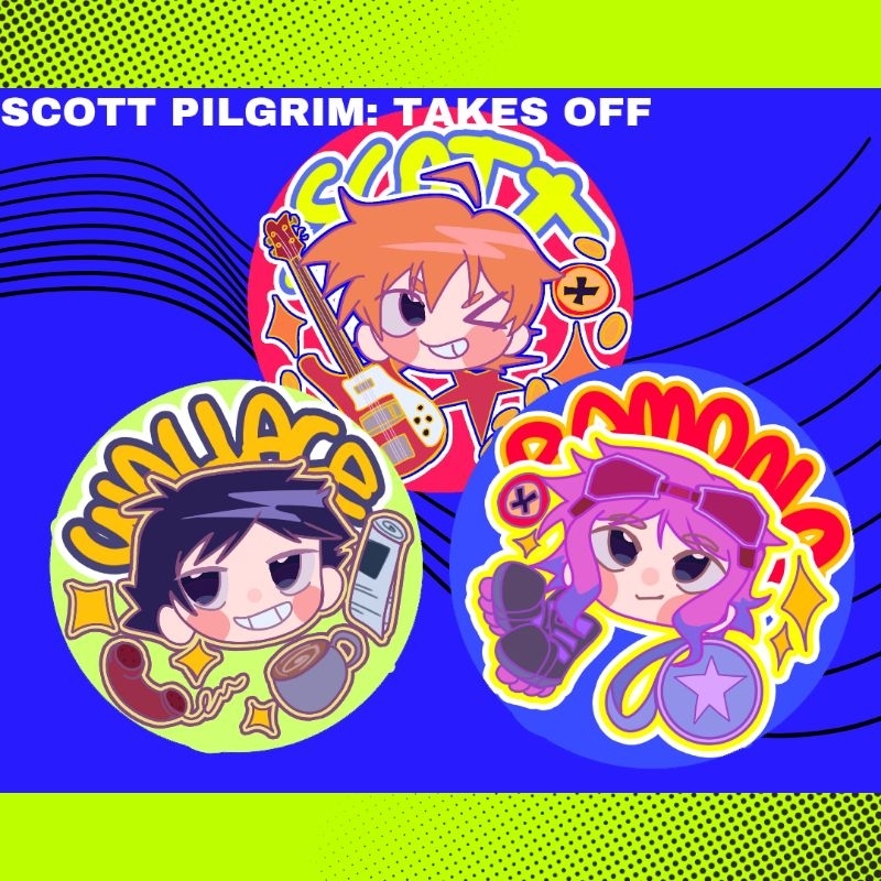 Scott Pilgrim: Takes Off Pin, Ramona, Wallace, Scott Edition