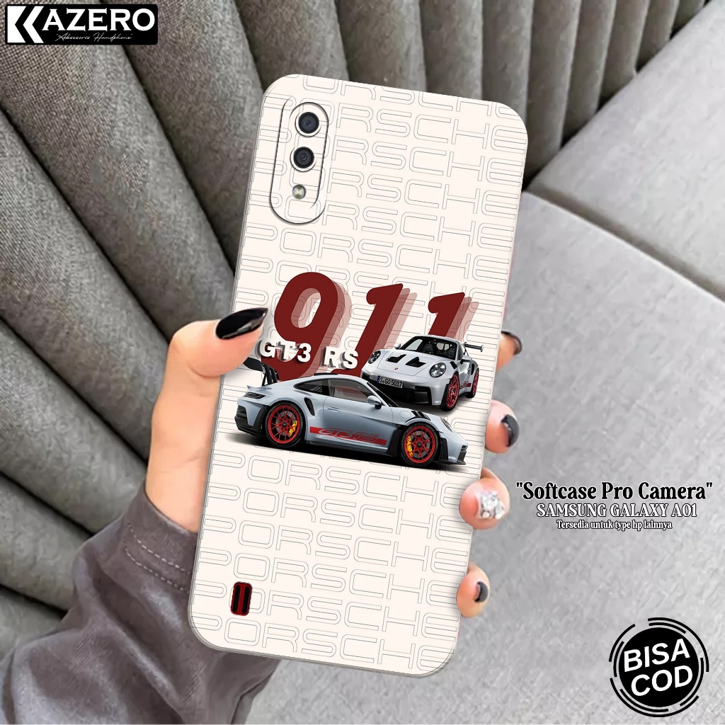 KAZERO - Case Hp Samsung Galaxy A01 - Fashion Case Mobil - Pro Camera - Softcase Samsung Galaxy A01 