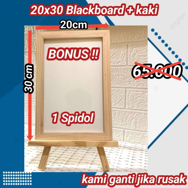 

Papan Tulis Whiteboard 20x30 + kaki (Gratis 1 Spidol)